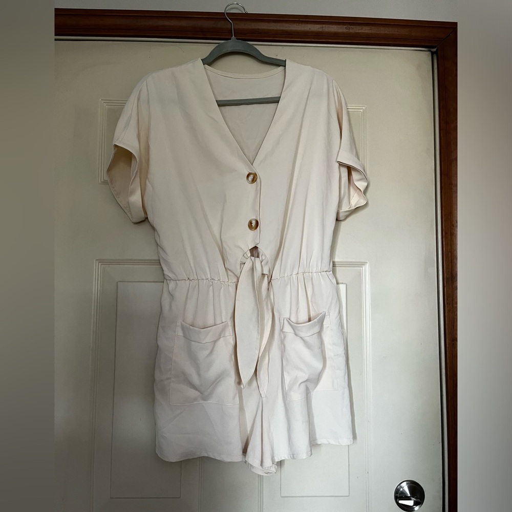 Vintage cream romper